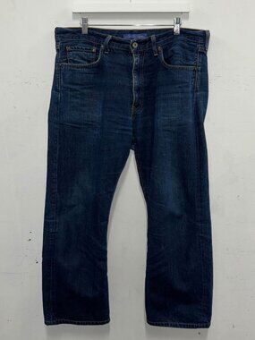 JUNYA WATANABE MAN x COMME des GARCONS Washed Blue Wide Leg Denim Jeans Sz M